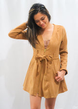 Seri Suede Tie Coat