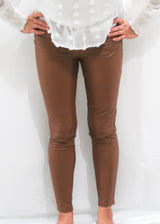 Chocolate Faux Leather Pants