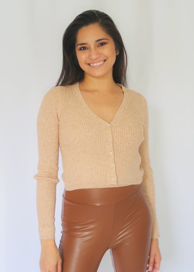 Aria Crop Top & Cardigan Sweater Set