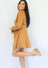 Seri Suede Tie Coat